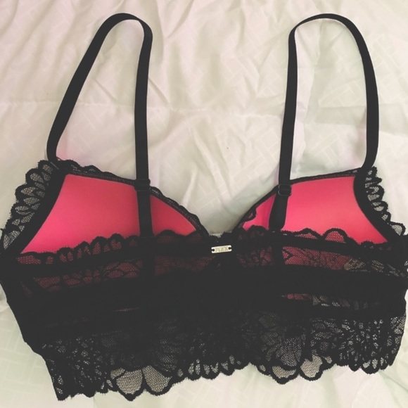 PINK V.S. SZ.S BLACK NO UNDERWIRES CAMI BRA NWT💃 - Picture 14 of 14